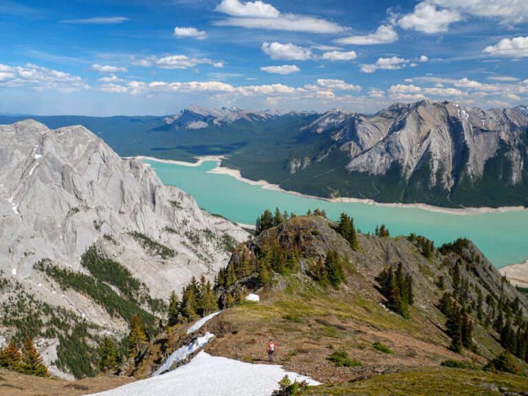 Abraham Lake hike trail