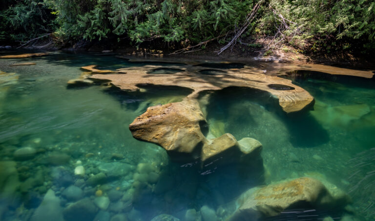 Oyster River Potholes, Vancouver Island, British Columbia